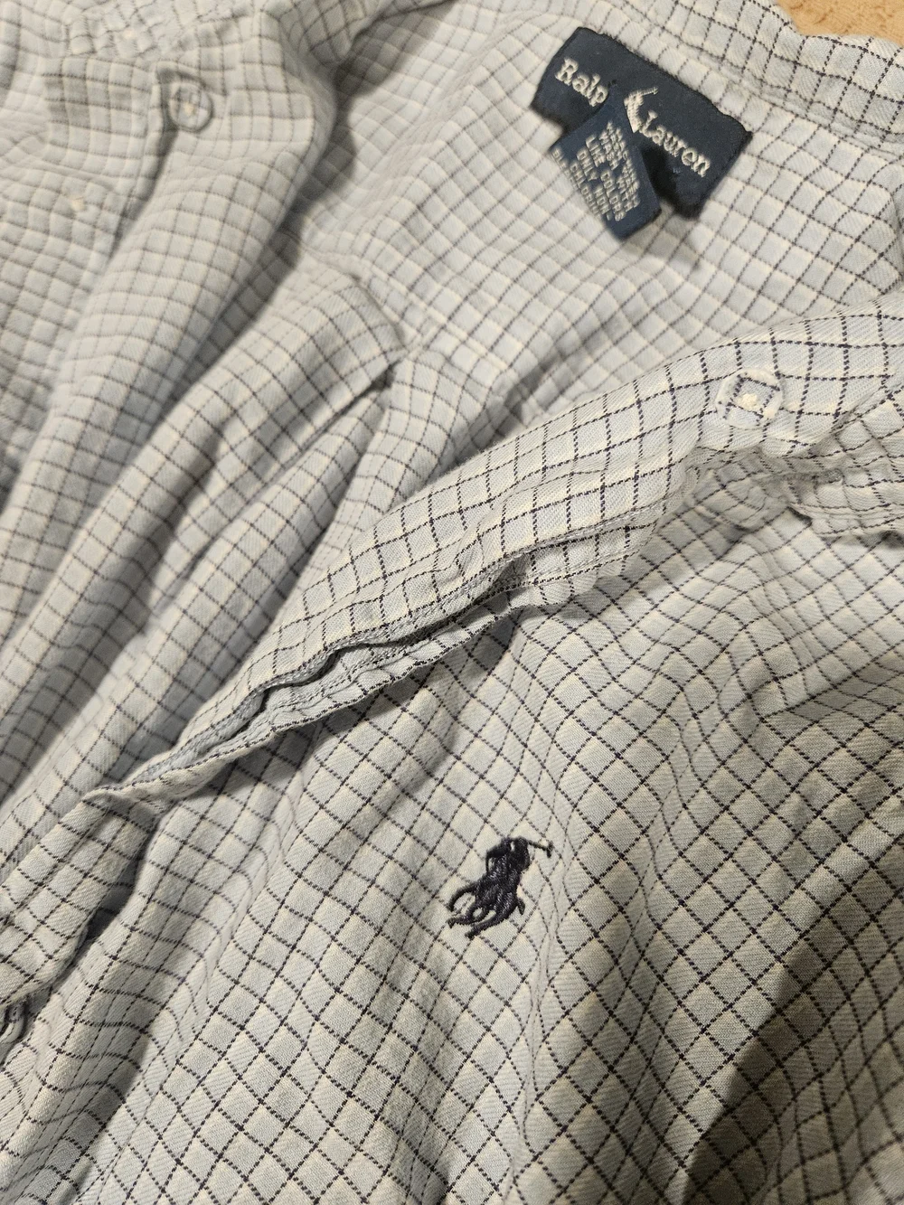 Boy's Light Blue Check Button-Down Shirt
